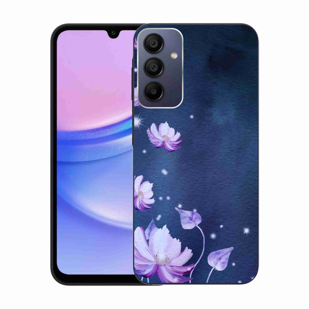 Gél tok mmCase a Samsung Galaxy A15 4G/5G készülékhez - hulló virágok