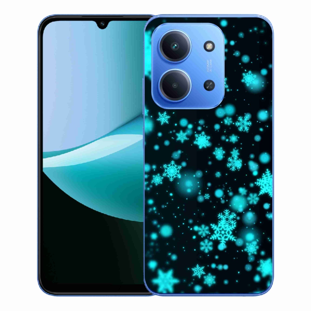 Gél borítás mmCase a Xiaomi Redmi 15C 4G/5G (173mm) - hópelyhek 1