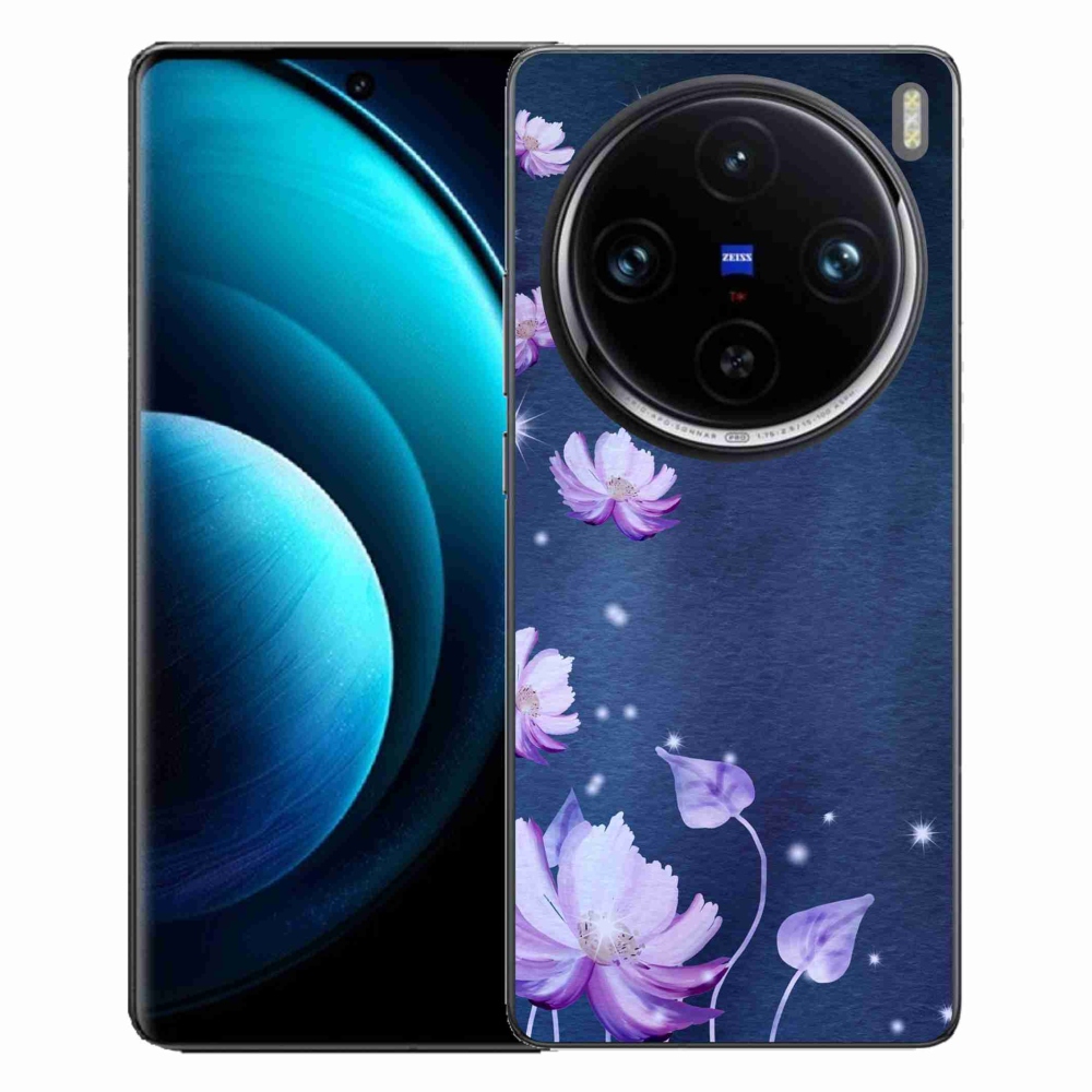 Gél tok mmCase a Vivo X100 Pro 5G számára - hulló virágok
