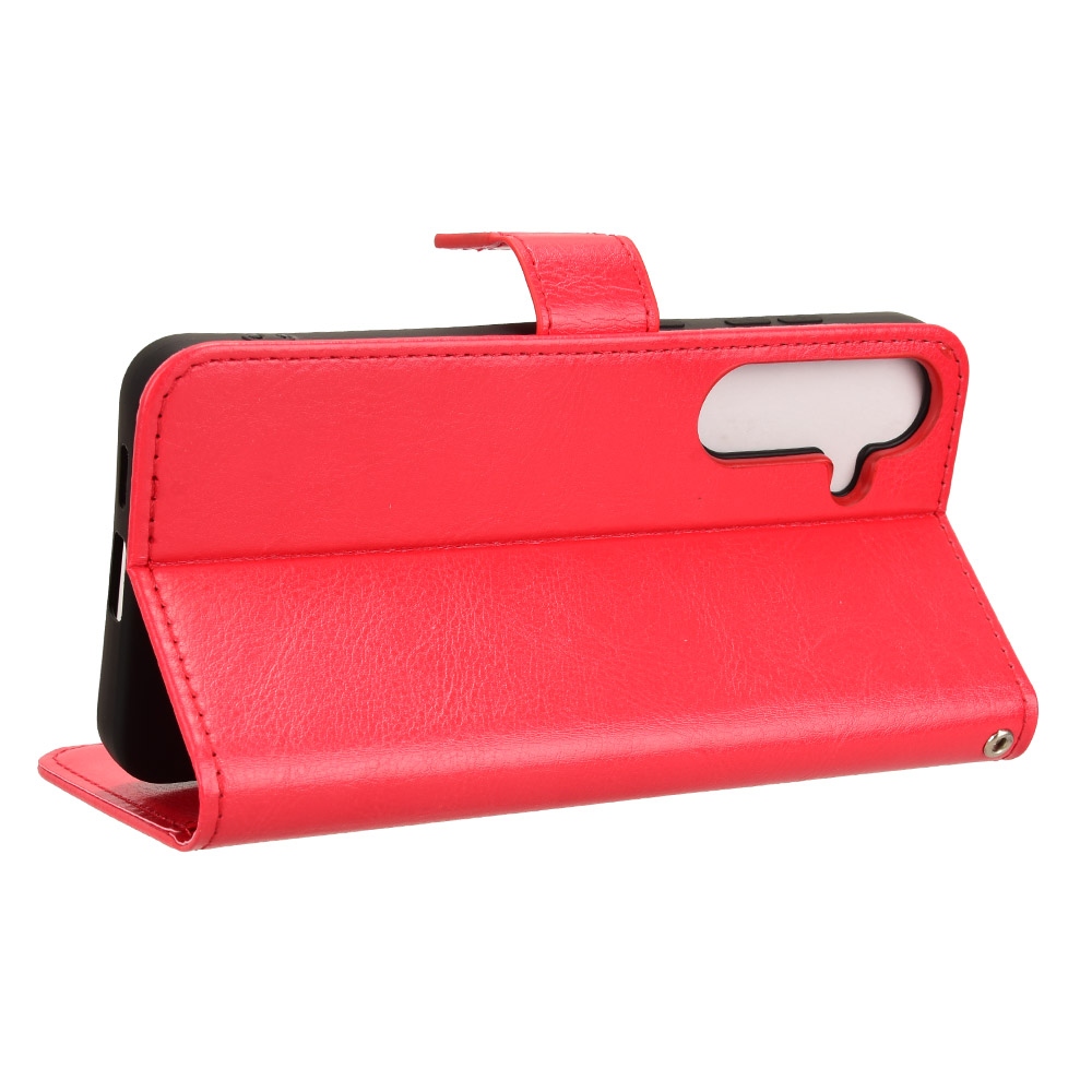 Őrült könyv tok Samsung Galaxy S25 FE készülékhez - piros