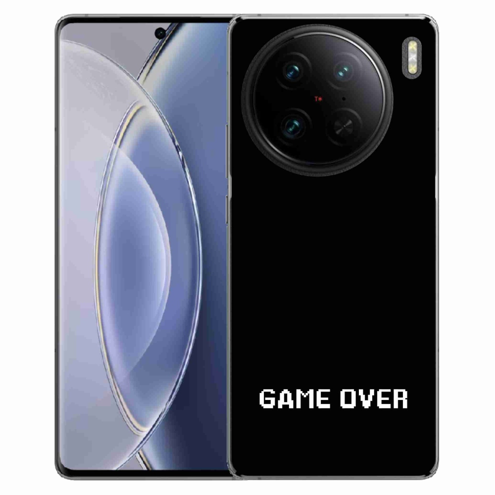 Gél borító mmCase a Vivo X90 Pro készülékre - játék fekete háttéren