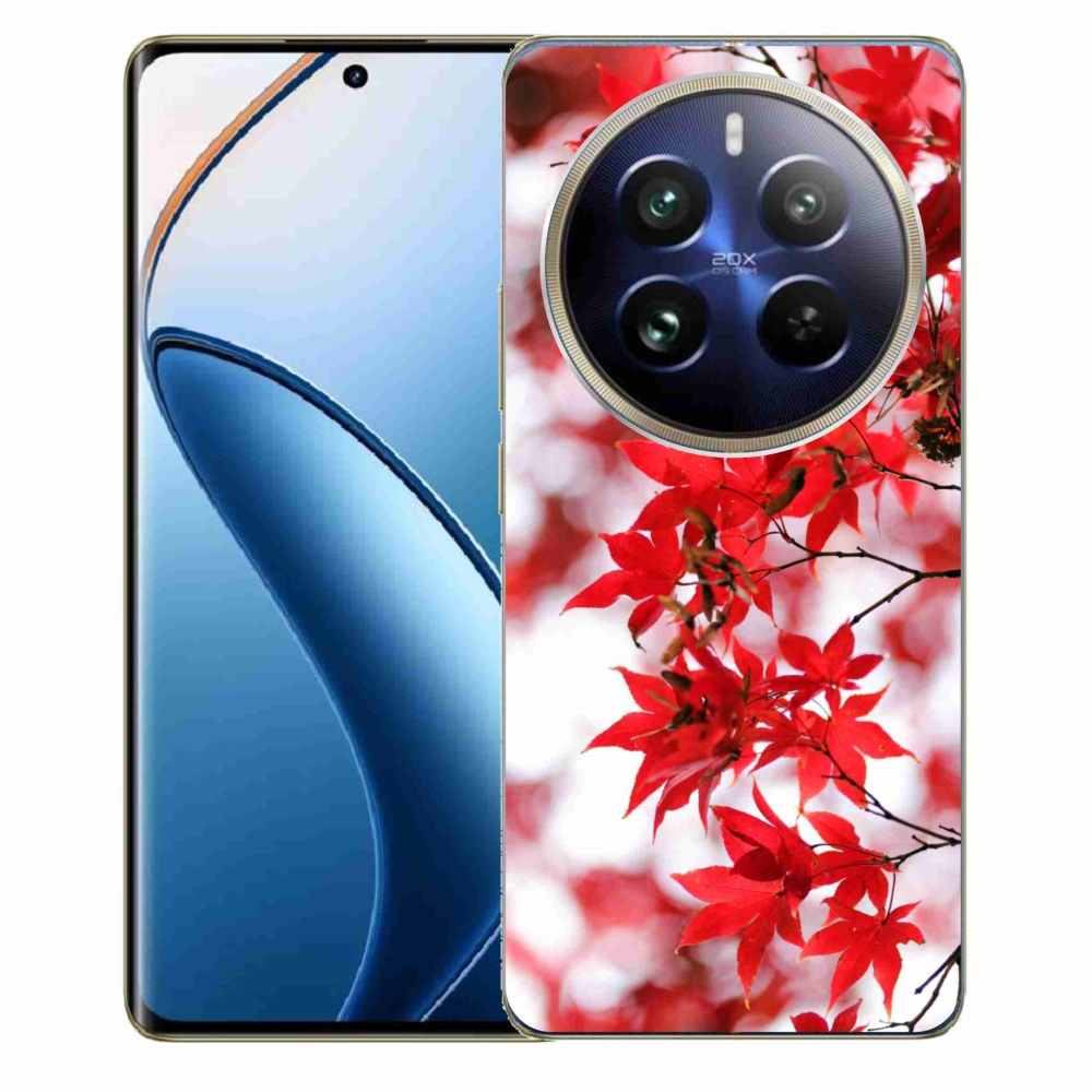 Gél borítás mmCase a Realme 12 Pro 5G/12 Pro+ 5G modellhez - piros levelek
