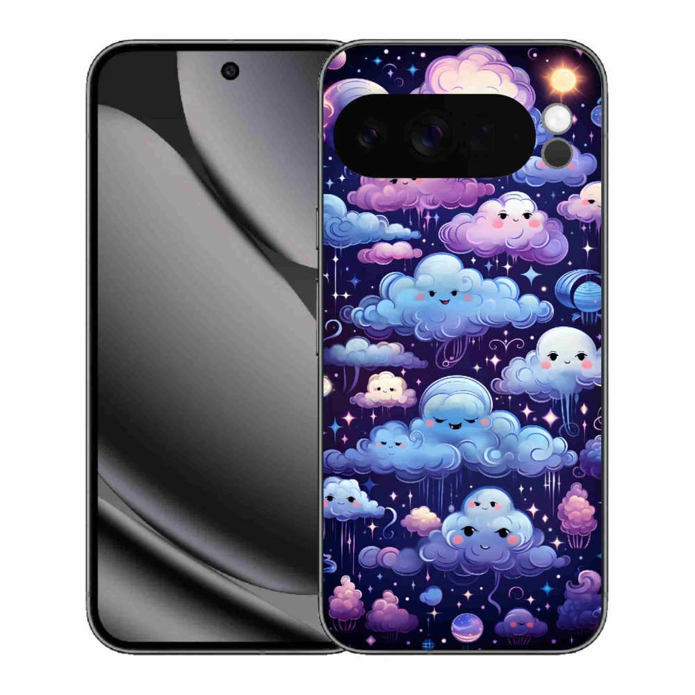 Gél védőburkolat mmCase a Google Pixel 10 Pro XL-hez - felhők