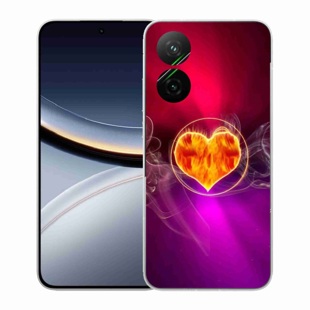 Gél borítás mmCase a Xiaomi Poco F7 5G számára - tüzes szív