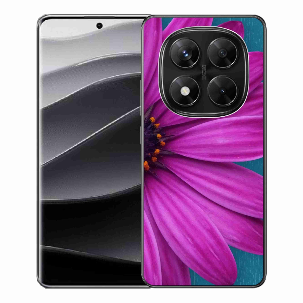 Gél borítás mmCase a Xiaomi Redmi Note 14 Pro 5G/Poco X7 5G számára - lila százszorszép