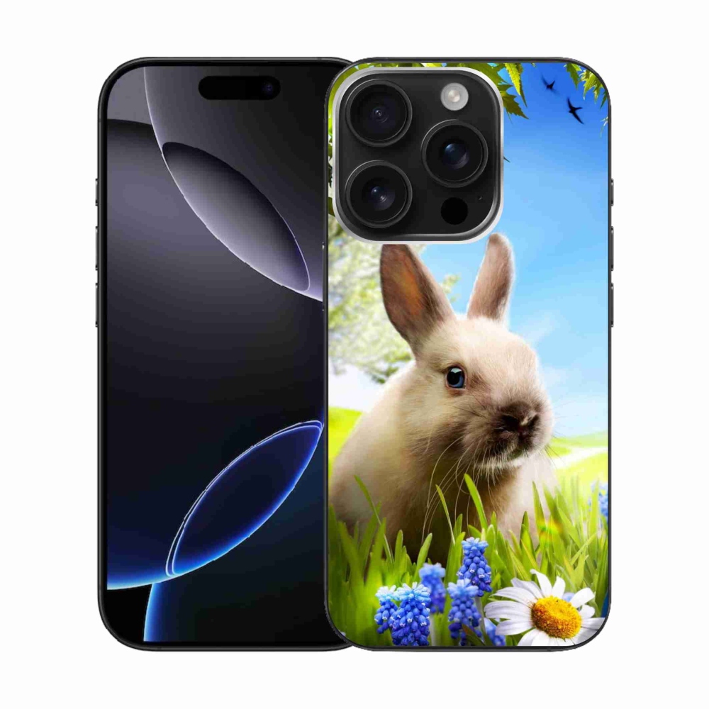 Zselés borítás mmCase iPhone 16 Pro készülékhez - nyuszi