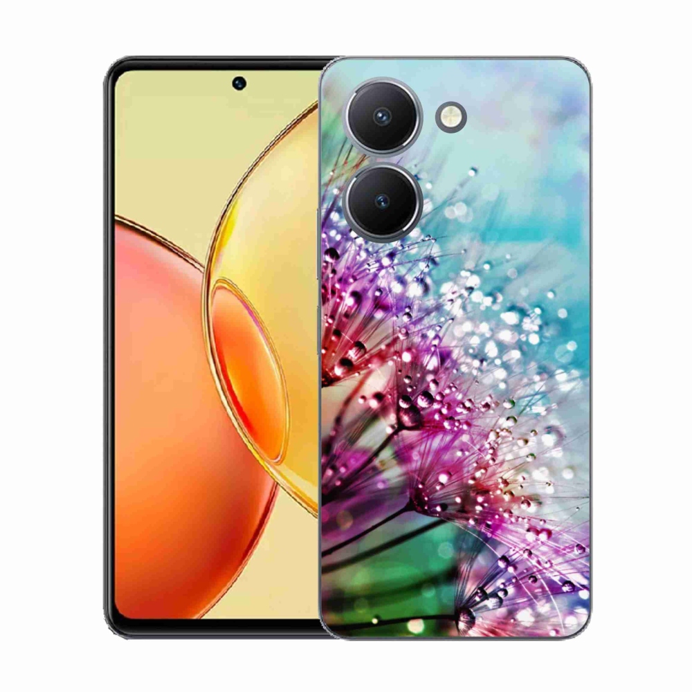 Gél borító mmCase a Vivo Y36-hoz - színes virágok