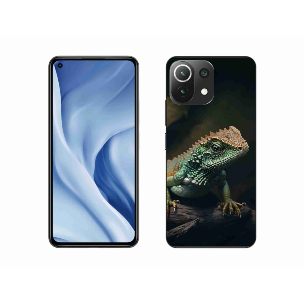 Gél borítás mmCase a Xiaomi Mi 11 Lite 4G/5G készülékhez - gyík
