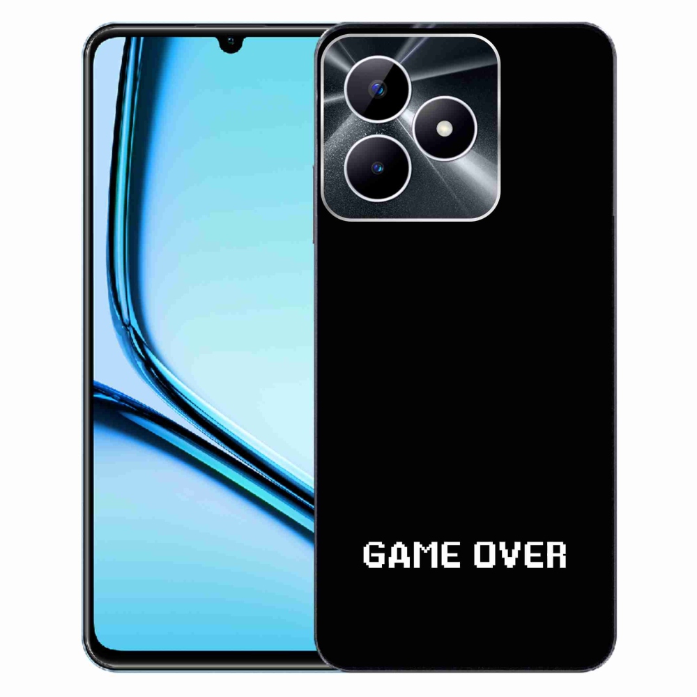 Gél borító mmCase a Realme Note 50 készülékhez - játék fekete háttérrel