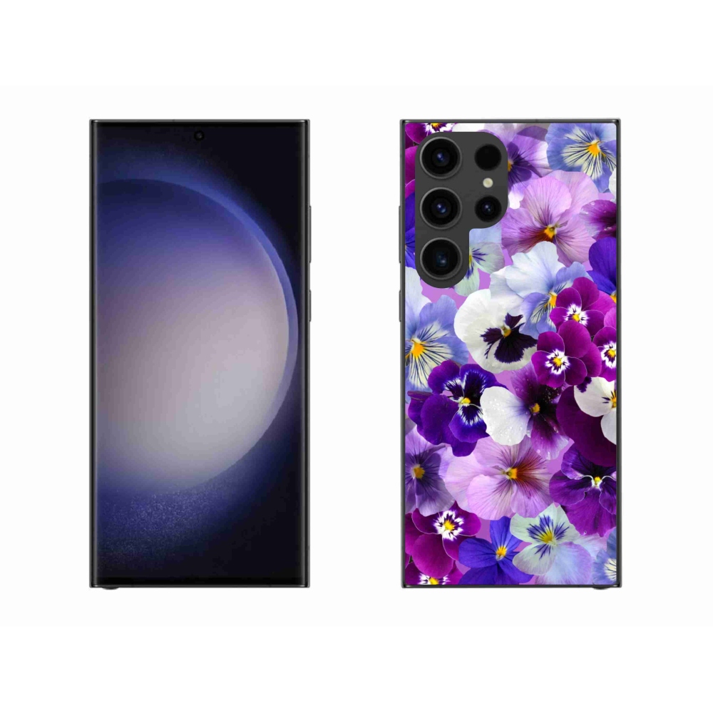 Gél borító mmCase Samsung Galaxy S23 Ultra 5G - virágok 9