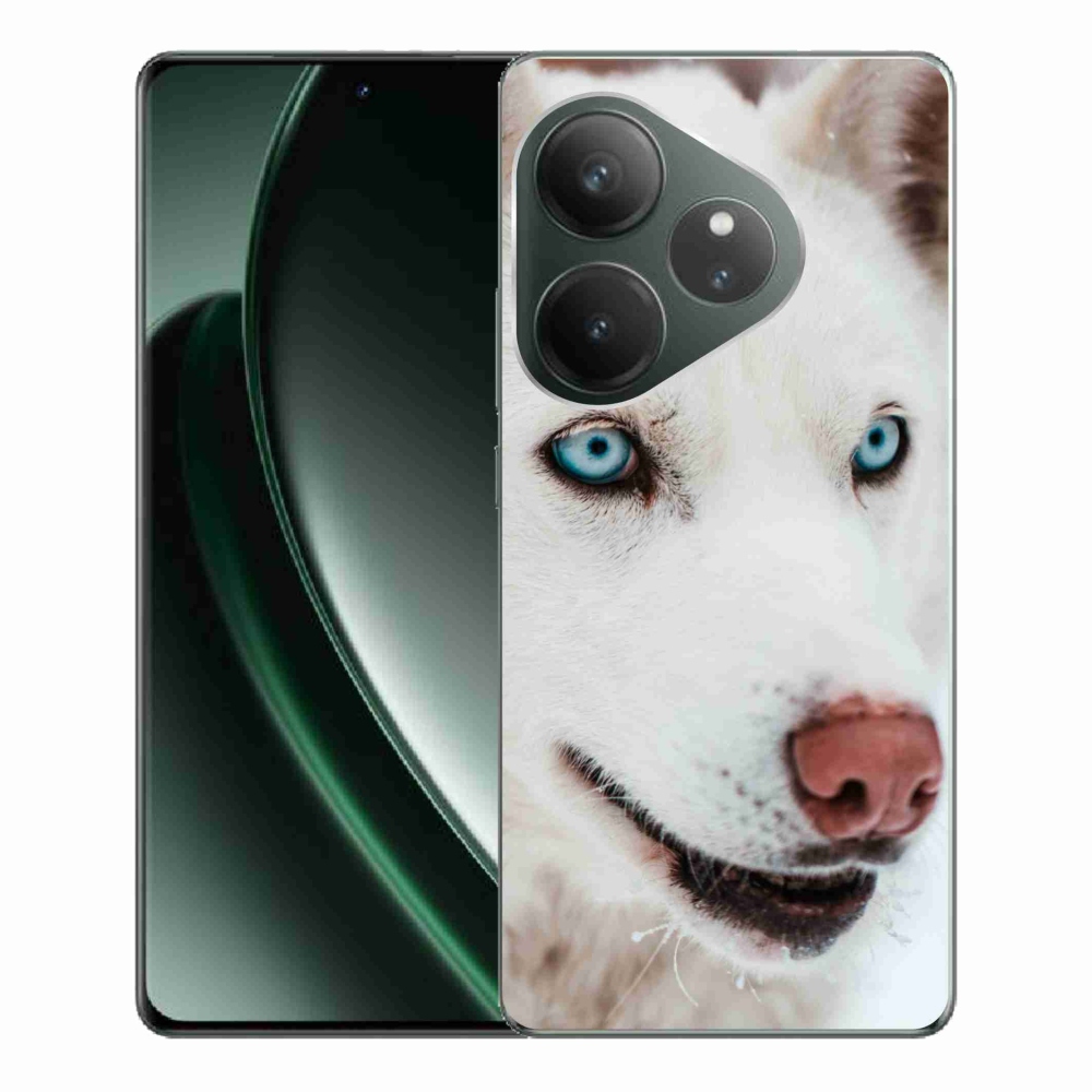 Gél tok mmCase a Realme GT 6 5G/GT 6T 5G számára - kutyaszemmel nézve