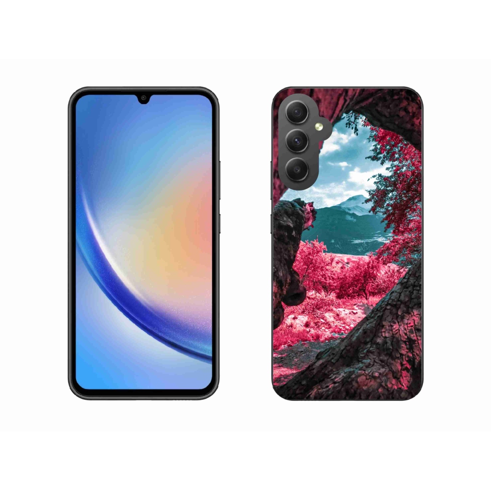 Zselés borítás mmCase Samsung Galaxy A34 5G - hegyi kilátás