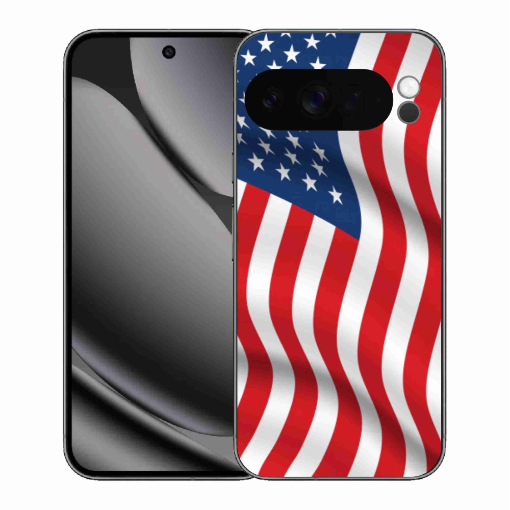 Zselés borítás mmCase a Google Pixel 10 Pro XL-hez - amerikai zászlóval