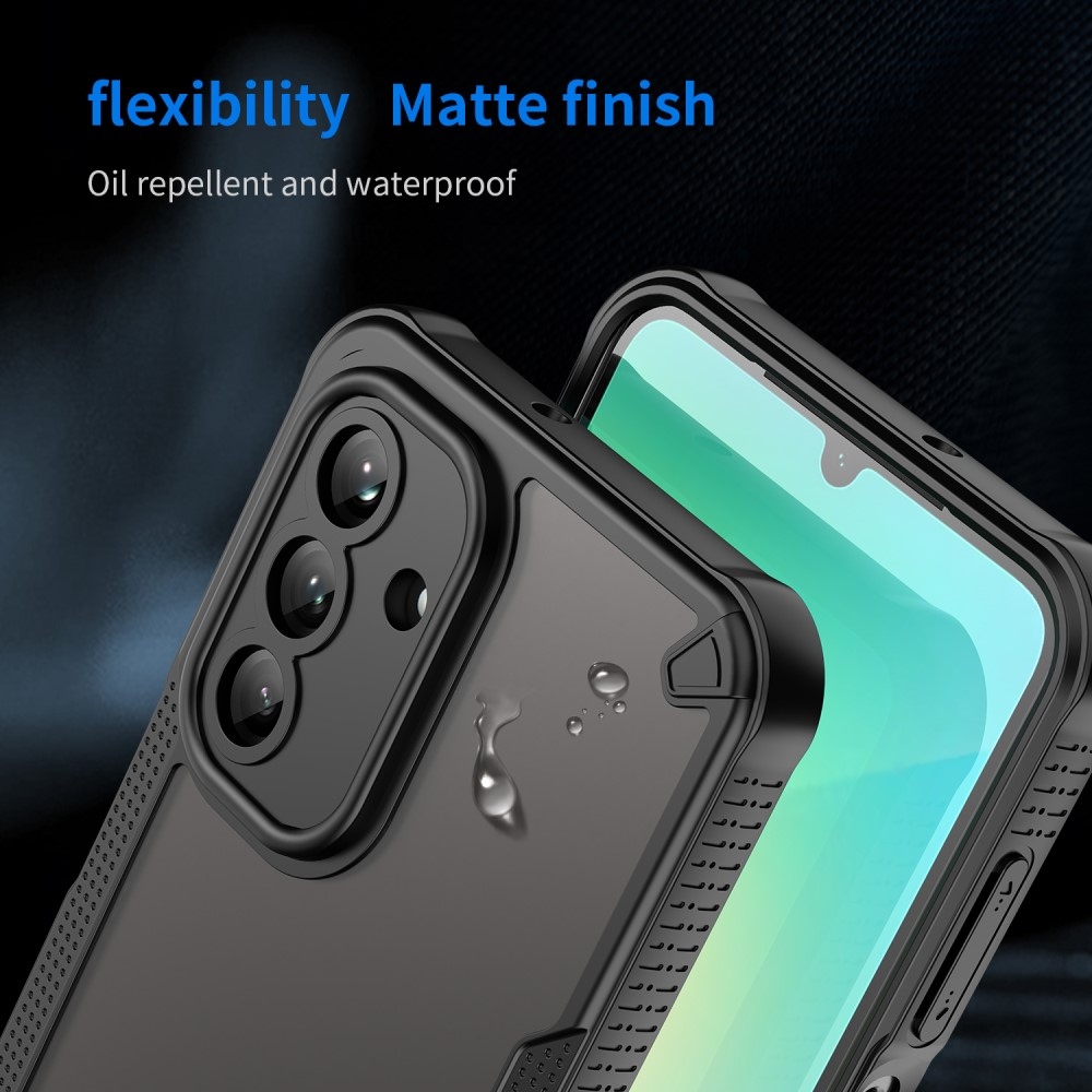 Fagyasztott tartós borítás Samsung Galaxy A26 5G készülékhez - fekete