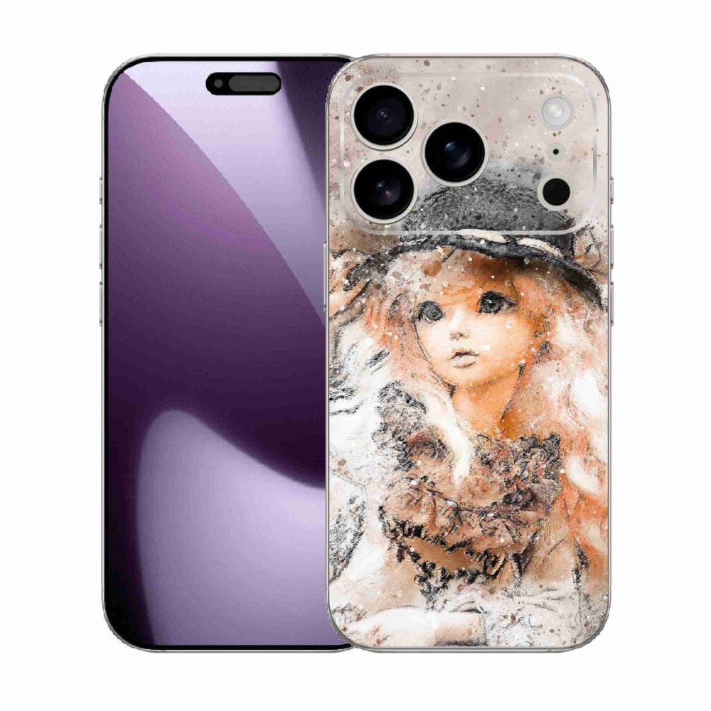 Zselés borítás mmCase iPhone 17 Pro készülékhez - lány sapkával