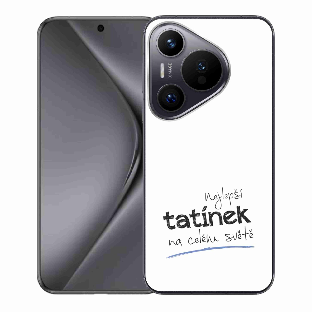 Gél borító mmCase a Huawei Pura 70-en - legjobb apuci 4 fehér háttérrel