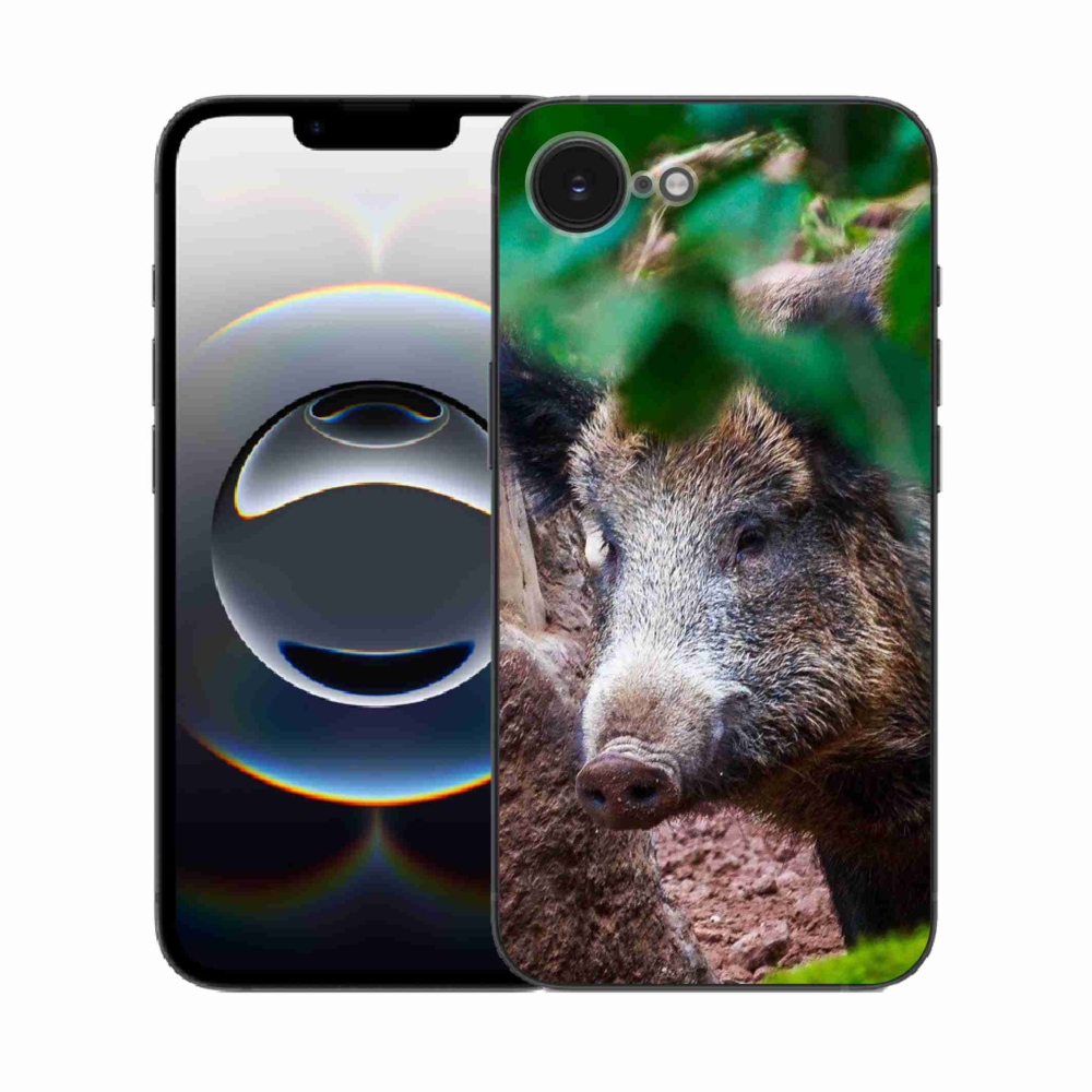 Zselés borítás mmCase iPhone 16e készülékhez - vaddisznó