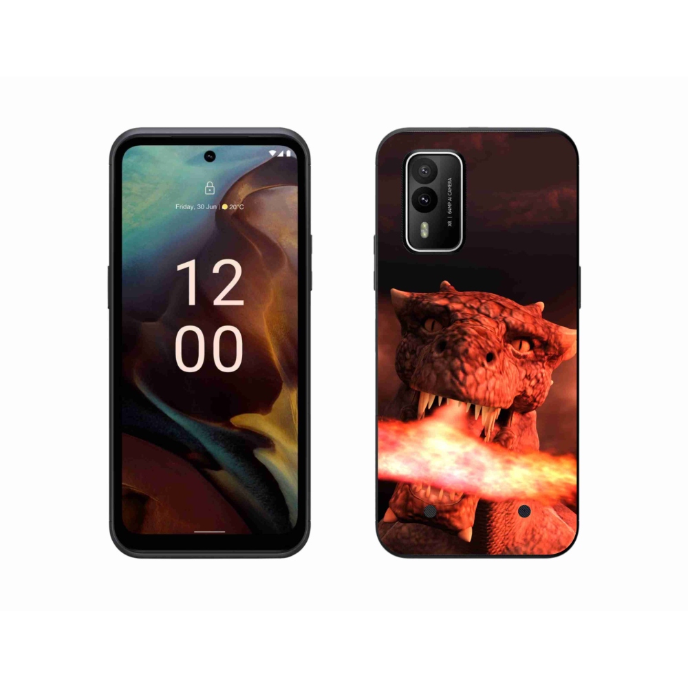 Zselés borítás mmCase a Nokia XR21 készülékhez - sárkány