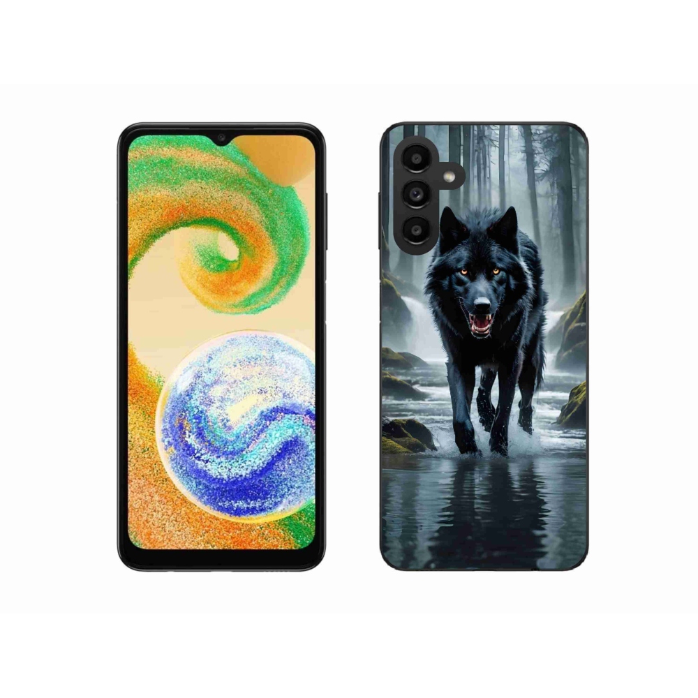 Zselés borítás mmCase Samsung Galaxy A04s (164.7x76.7x9.1mm) - fekete farkas