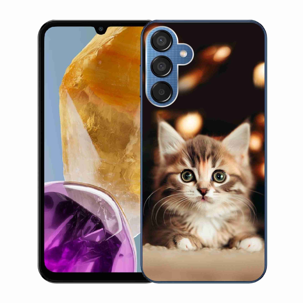 Gél borítás mmCase Samsung Galaxy M15 5G - aranyos cica 2