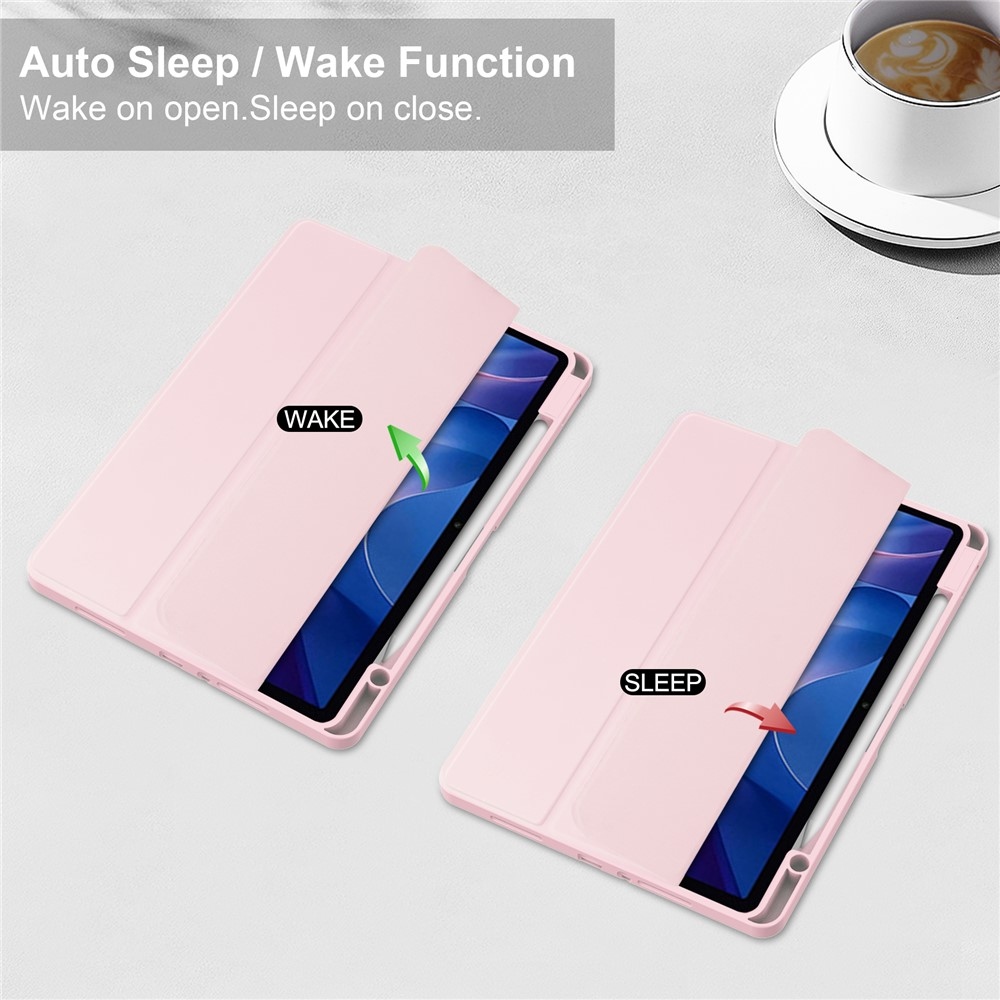 Ügyes záró tok a Xiaomi Redmi Pad 2 tablethez - rózsaszínű