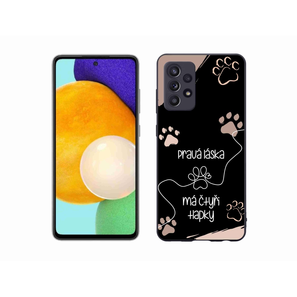 Zselés borítás mmCase Samsung Galaxy A52s 5G - kutya motívum 1 fekete háttér