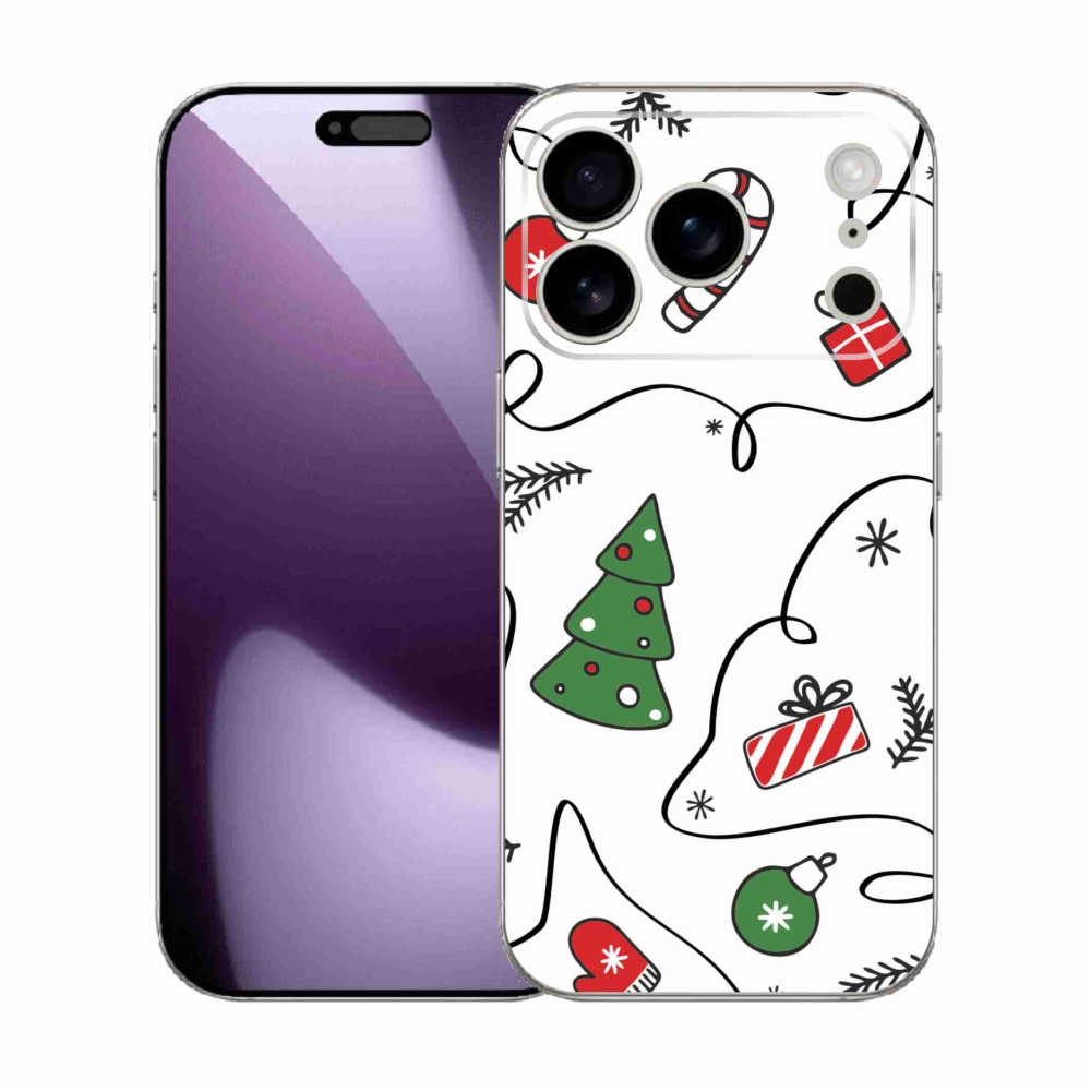 Gél borító mmCase iPhone 17 Pro készülékhez - karácsonyi motívumok