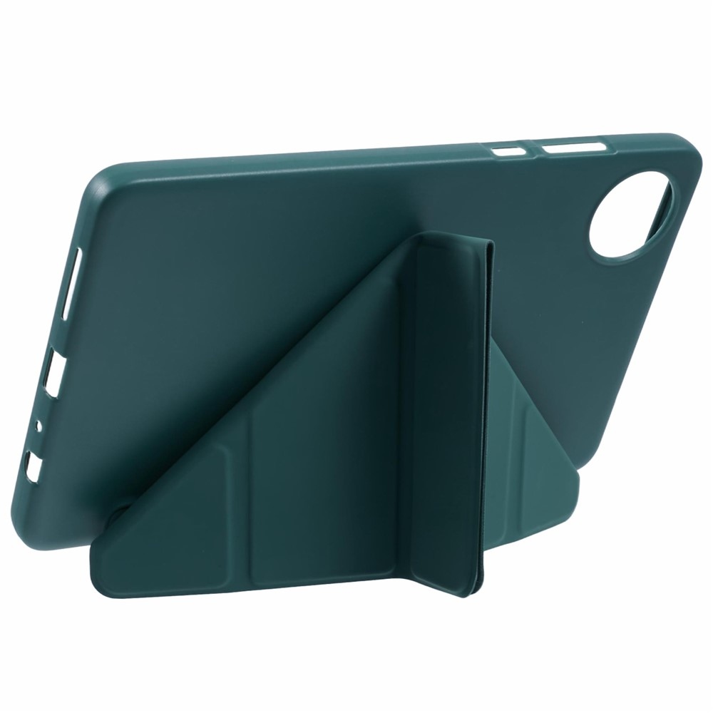 Origamis összecsukható táblagép tok Xiaomi Redmi Pad SE 8.7 - sötétzöld
