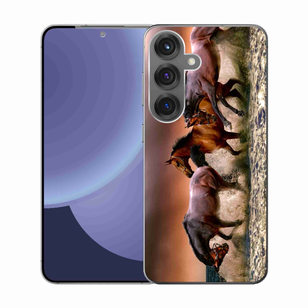 Zselés borítás mmCase Samsung Galaxy S25 - lovak 1
