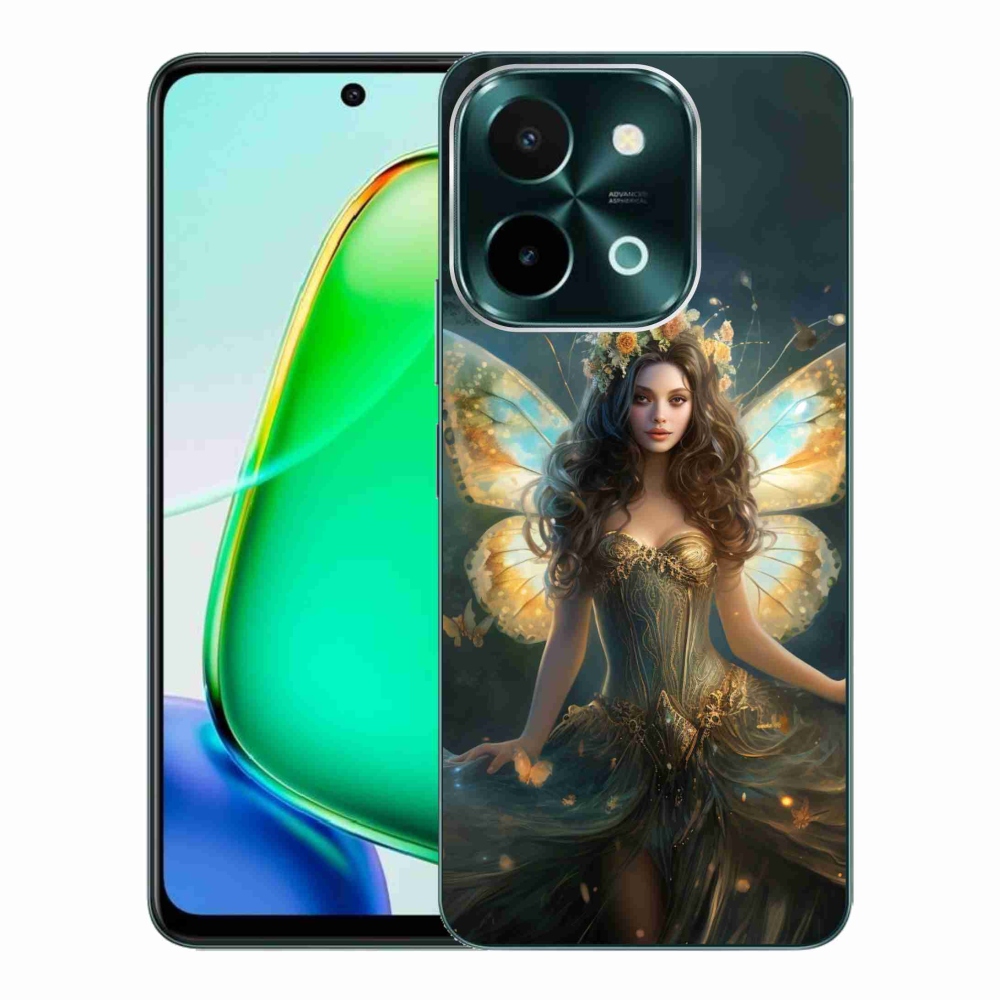 Gél borító mmCase a Vivo Y28-hoz - pillangó nő