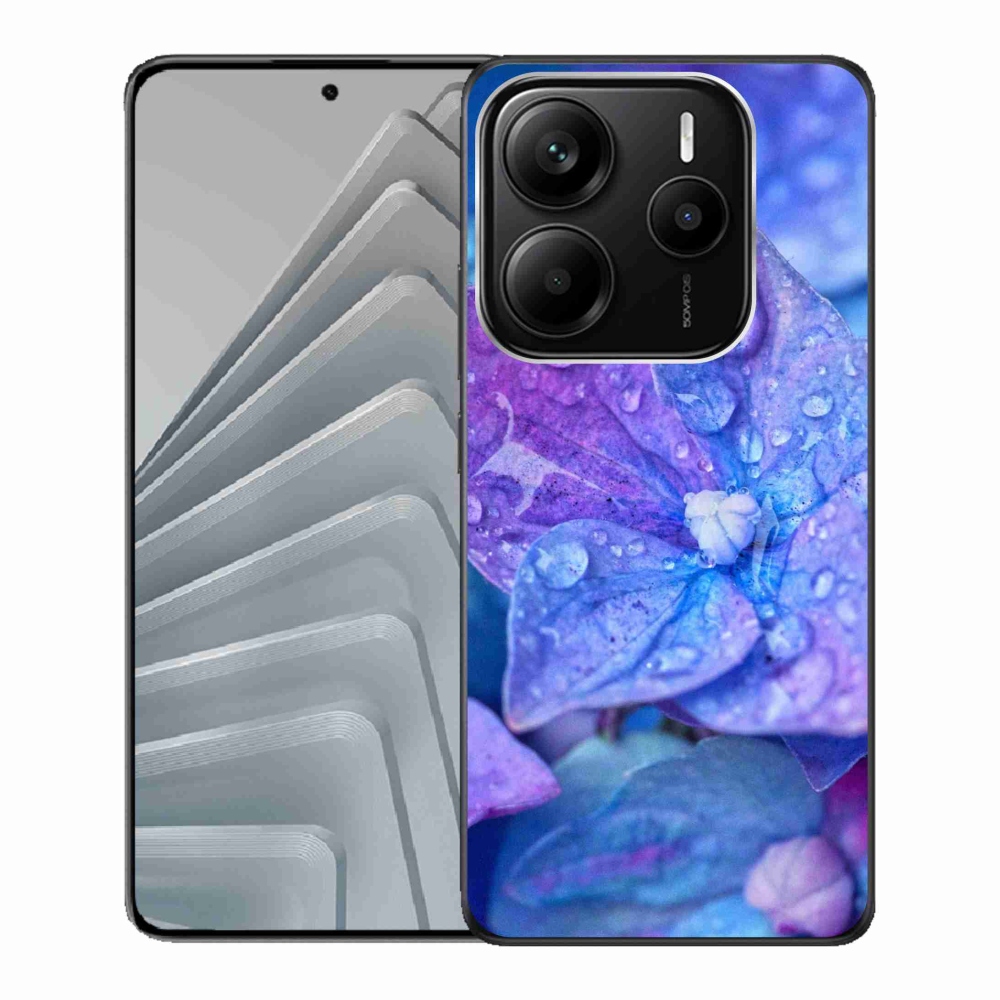 Gél borítás mmCase a Xiaomi Redmi Note 14 5G-hez - lila virág