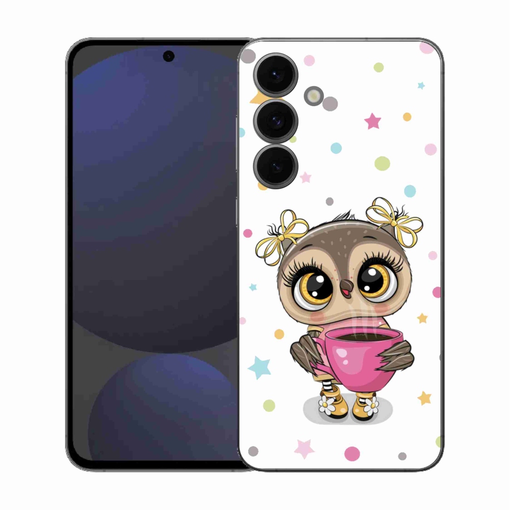 Gél védőhuzat mmCase Samsung Galaxy S25 FE - rajzfilm bagolyhoz