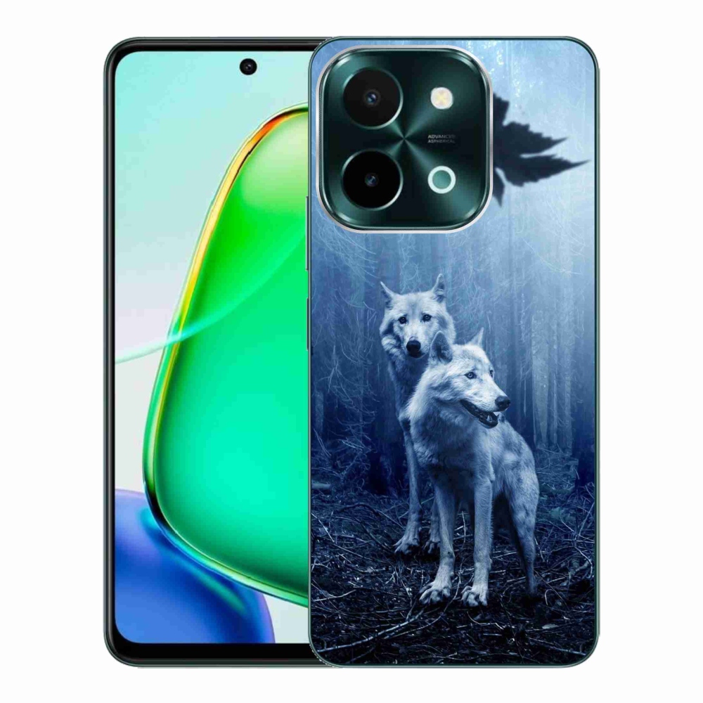 Gél borítás mmCase a Vivo Y28-hoz - farkasok az erdőben