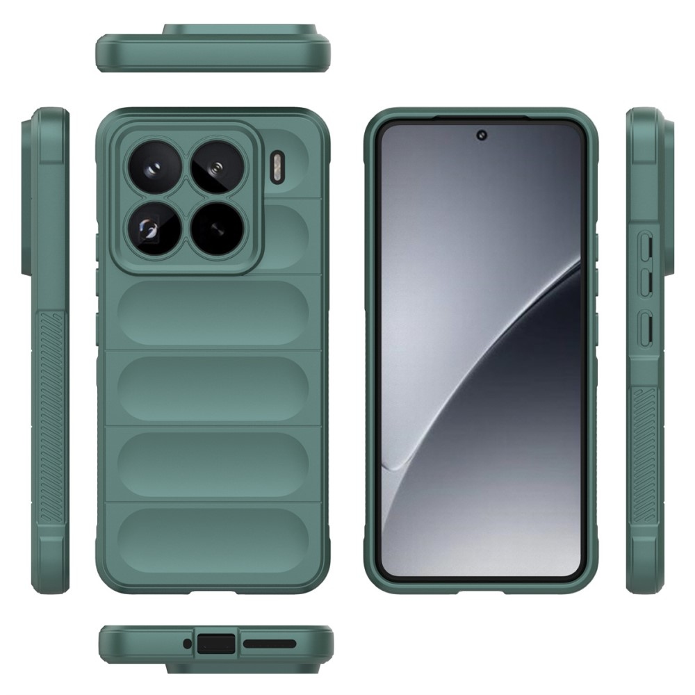 Rugg tartós zselés tok Xiaomi 15 Pro-hoz - zöld