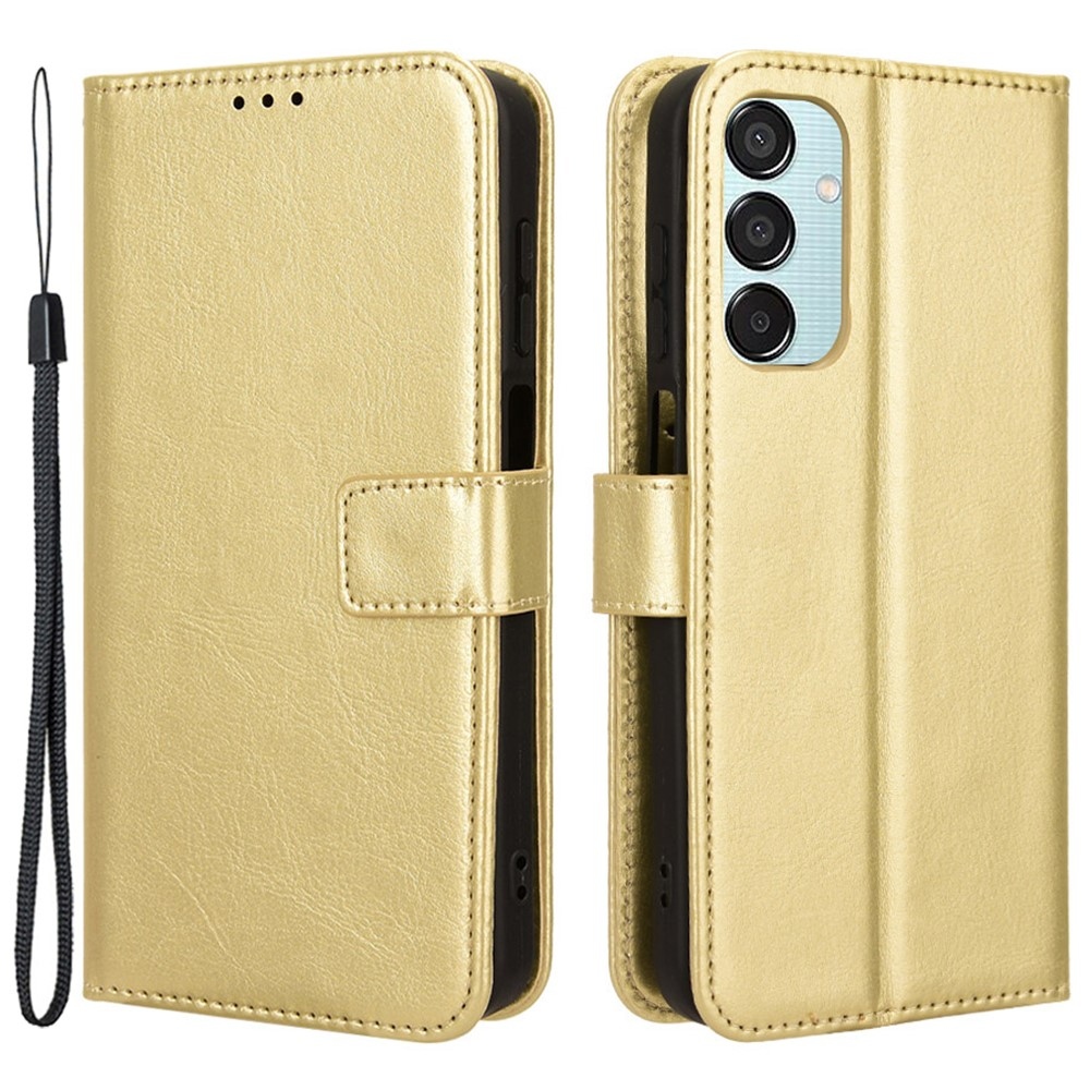 Őrült könyv tok Samsung Galaxy M15 5G - arany színű