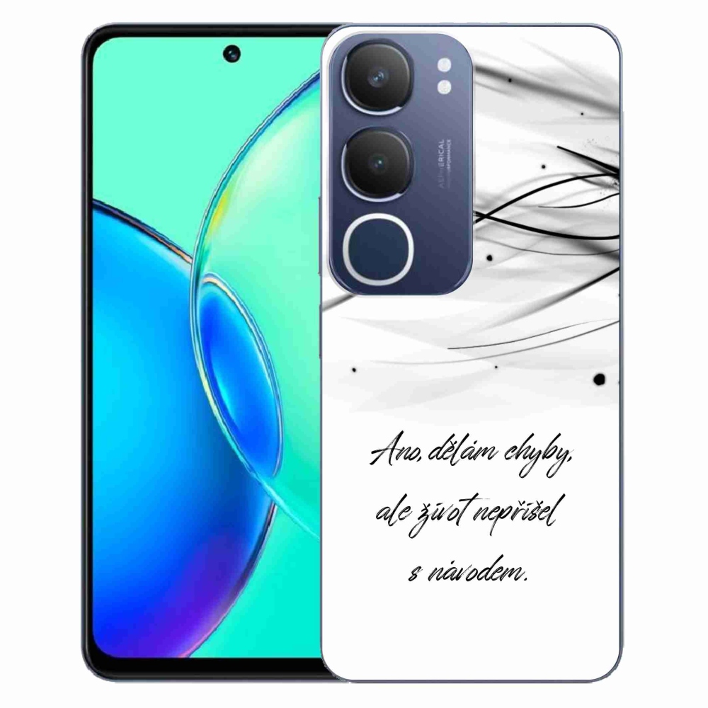 Gél borítás mmCase a Vivo Y19s készülékre - idézem a fehér hátteret