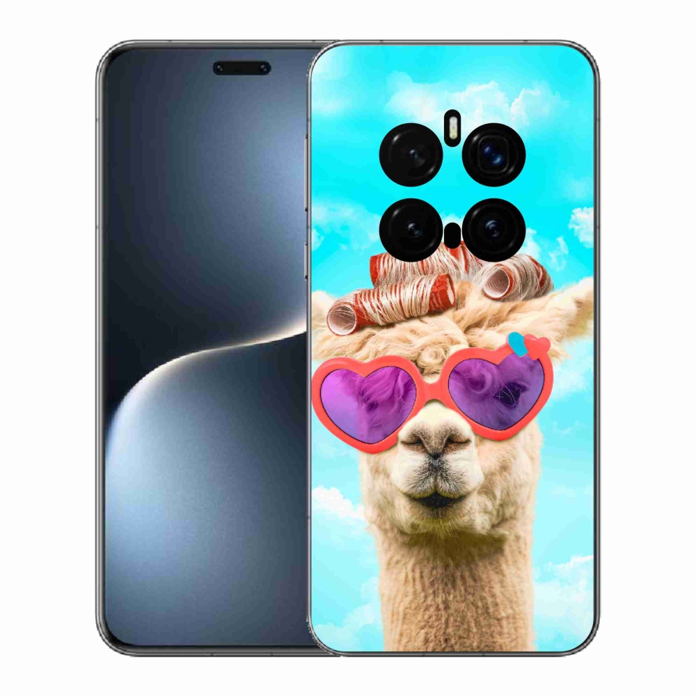 Zselés borítás mmCase a Honor Magic 7 Pro 5G számára - szemüveges láma