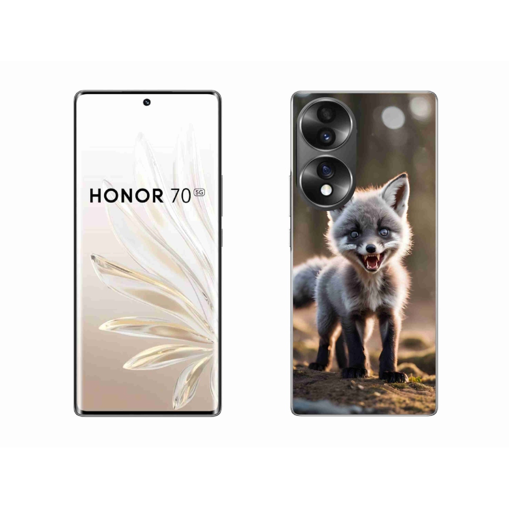 Zselés borítás mmCase a Honor 70 készülékhez - angry fox