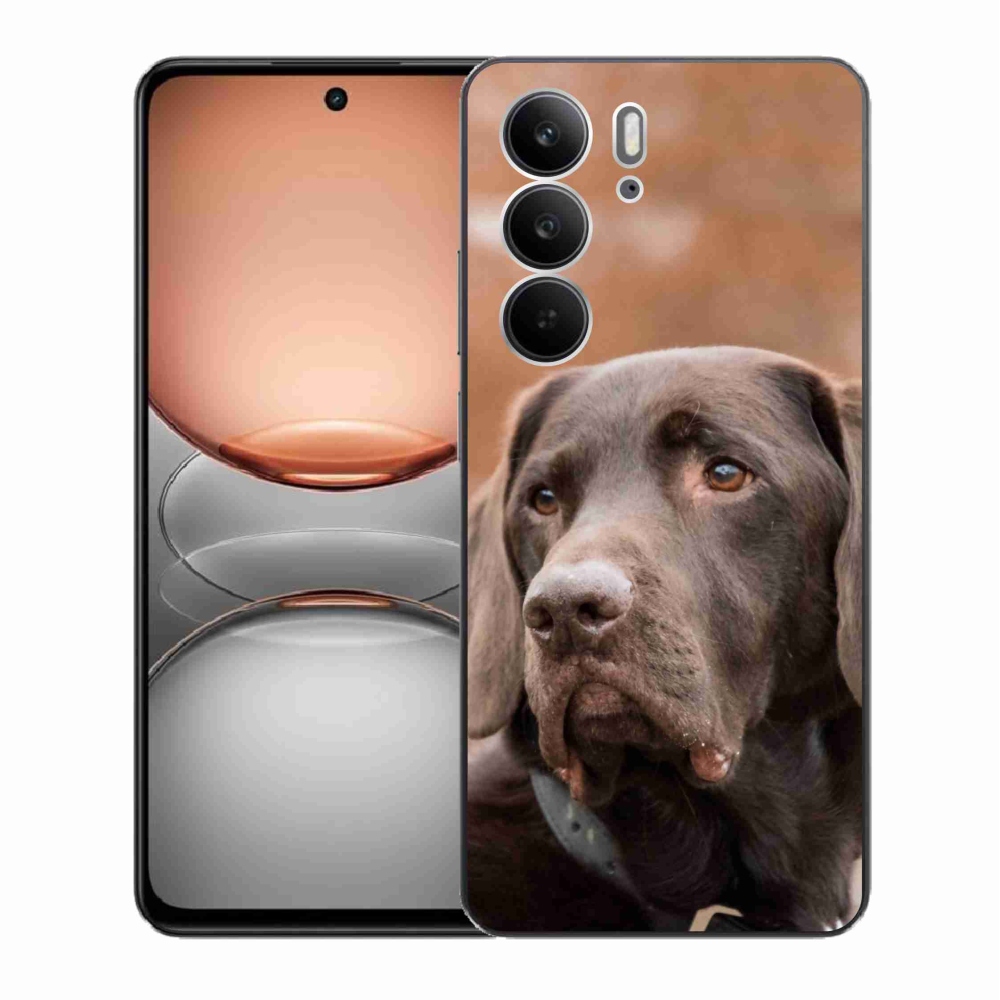 Zselés borítás mmCase a Realme C75 készülékhez - barna labrador