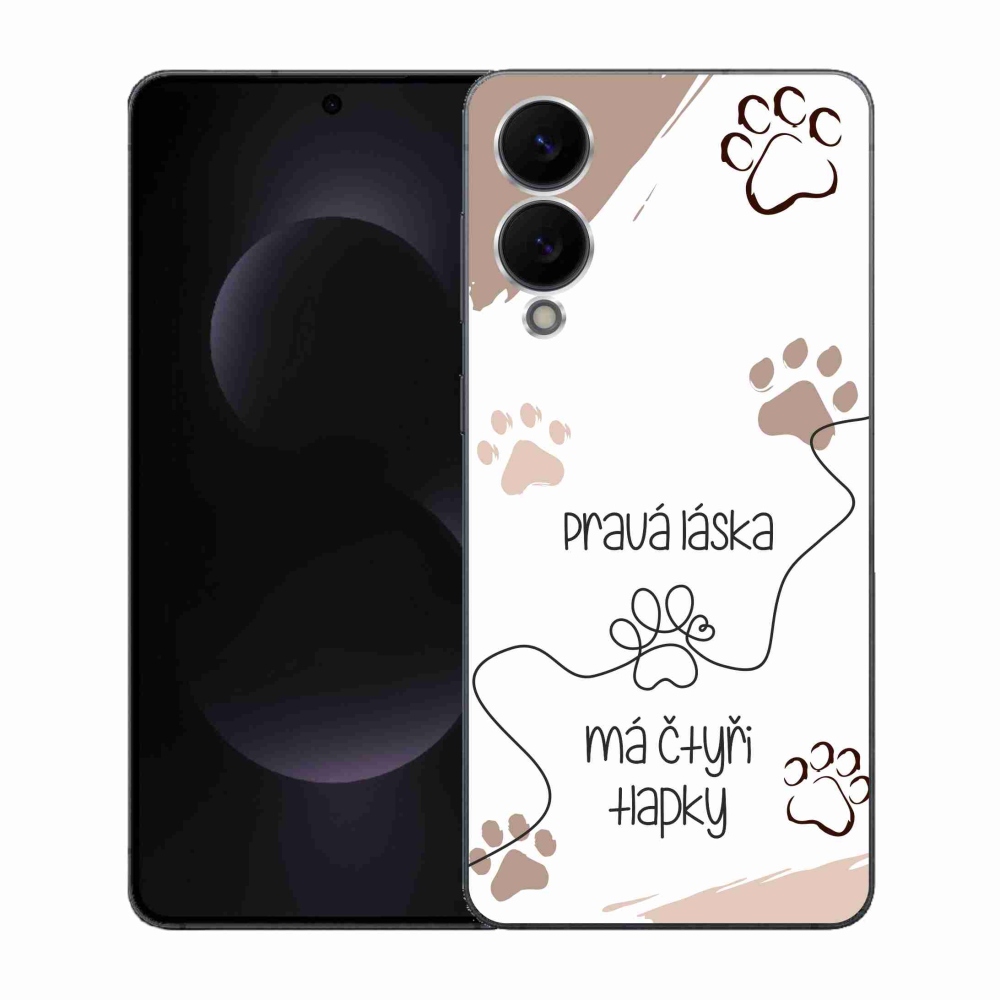 Gél borítás mmCase Samsung Galaxy S25 Edge készülékhez - kutya motívum 1 fehér háttér