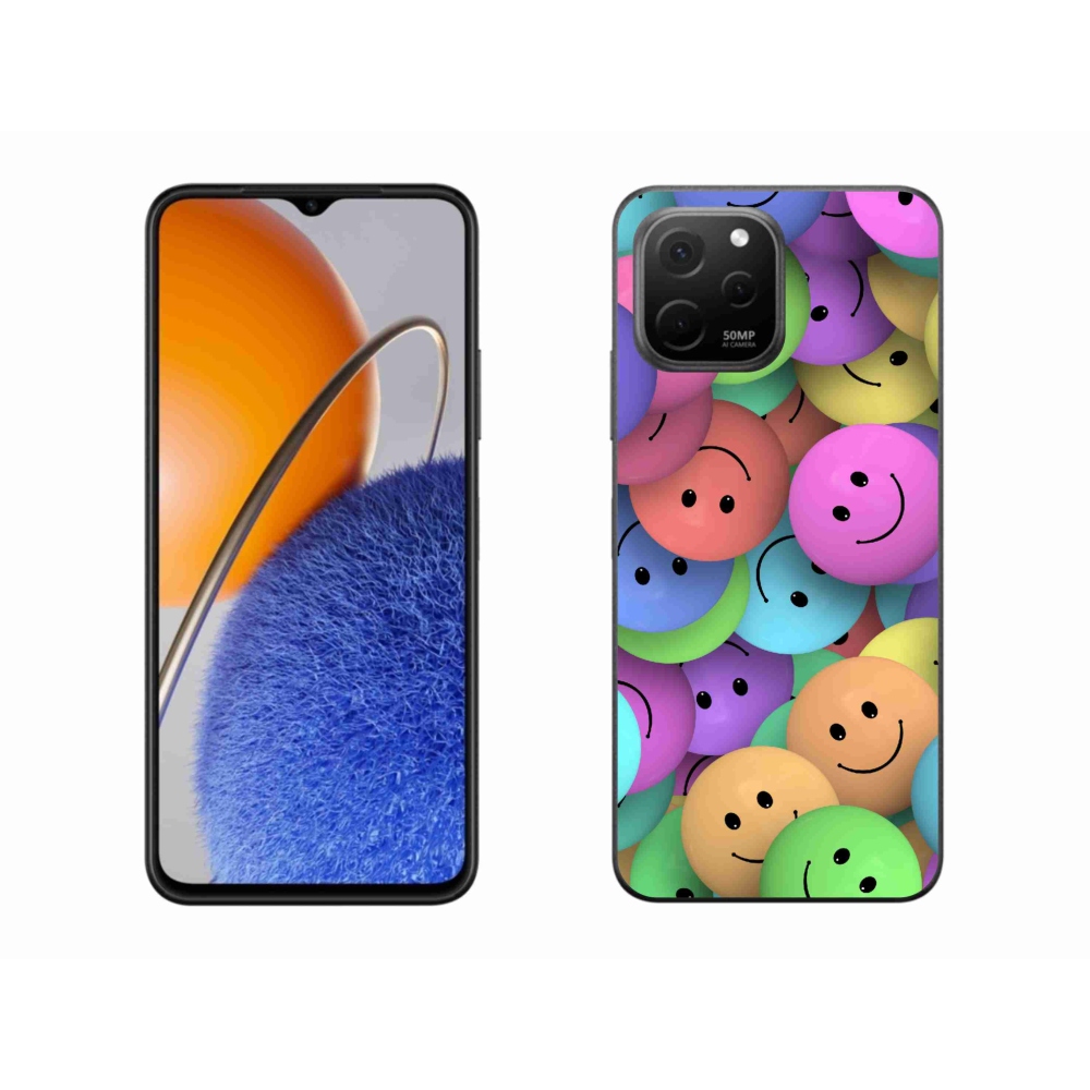 Gél borító mmCase a Huawei Nova Y61 készülékhez - színes smiley-k