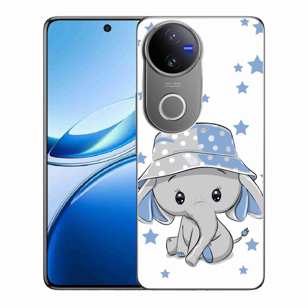 Zselés borítás mmCase a Vivo V50 5G készülékhez - kék elefánt
