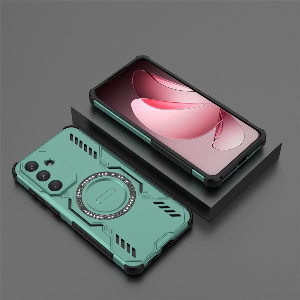 Üreges, tartós védőburkolat MagSafe-rel Samsung Galaxy S25 FE készülékre - zöld