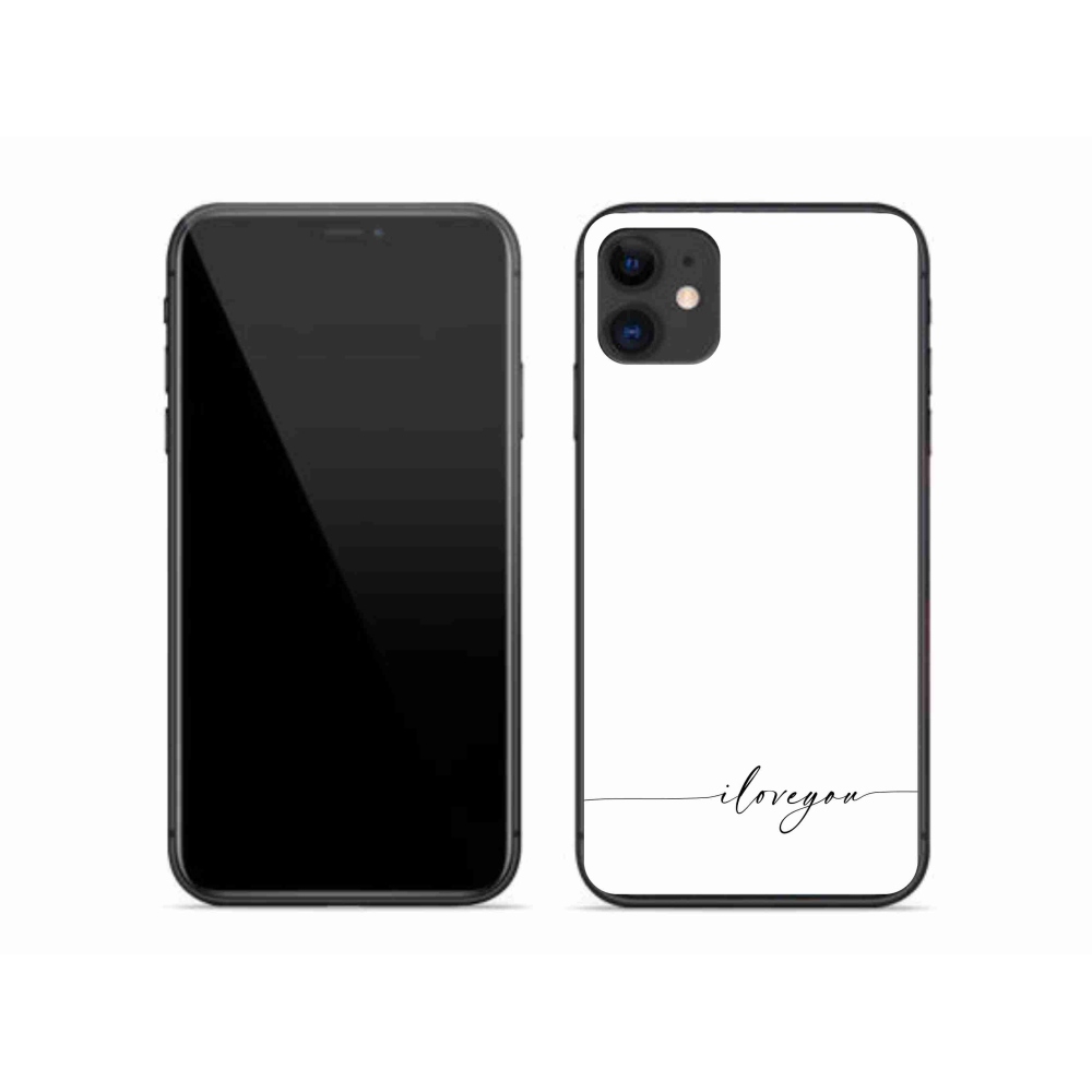 Gél borítás mmCase iPhone 11 készülékhez - Szeretlek fehér háttérrel