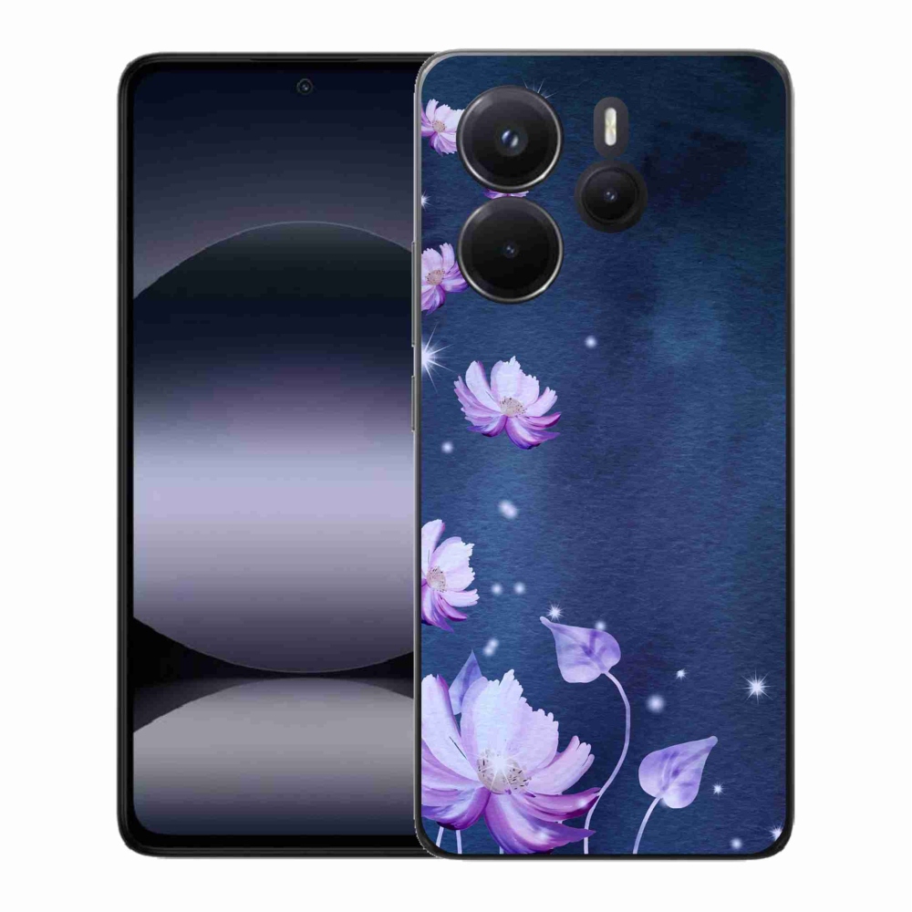 Gél borító mmCase a Xiaomi Redmi Note 14-hez - hulló virágok