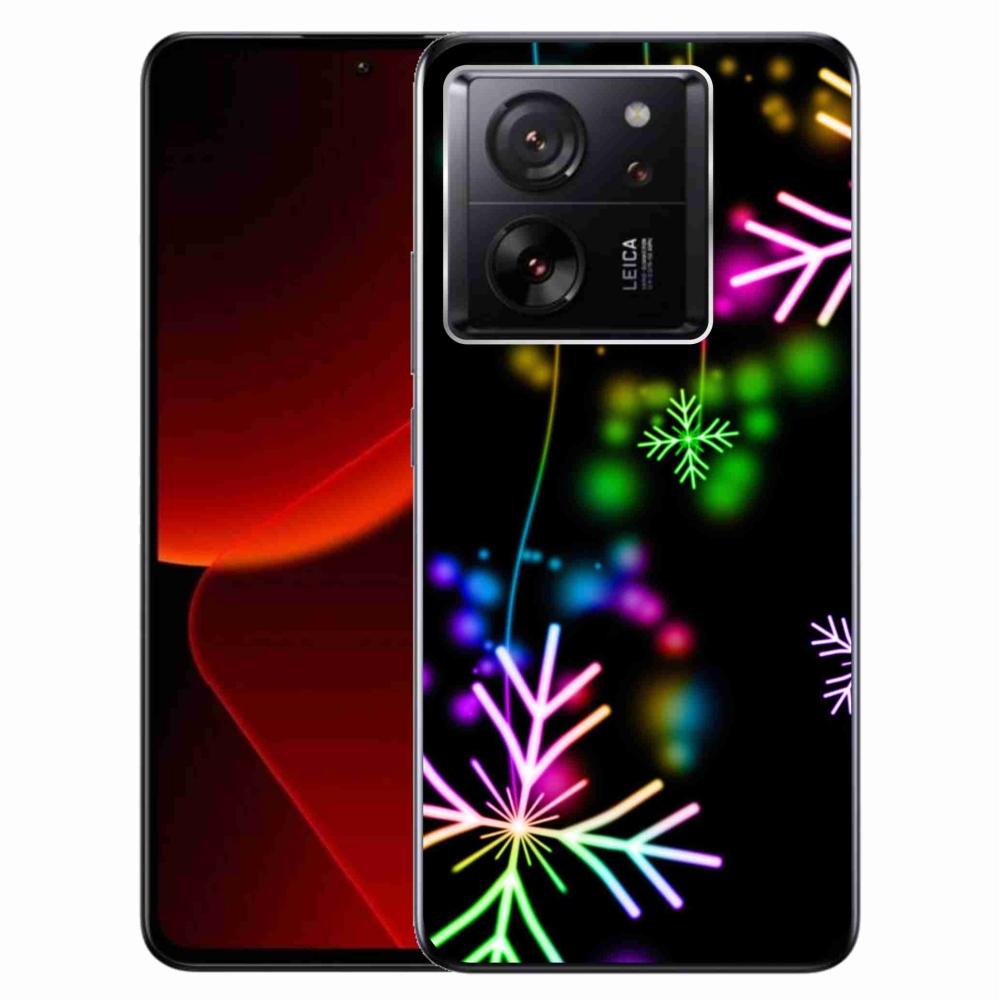 Gél borítás mmCase a Xiaomi 13T/13T Pro számára - színes pelyhekkel