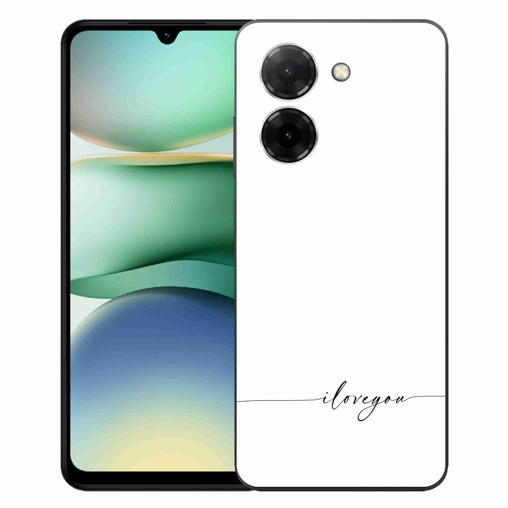 Gél borító mmCase a Xiaomi Redmi A5 (173.45x79.35x8.45mm) - I love you fehér háttérrel