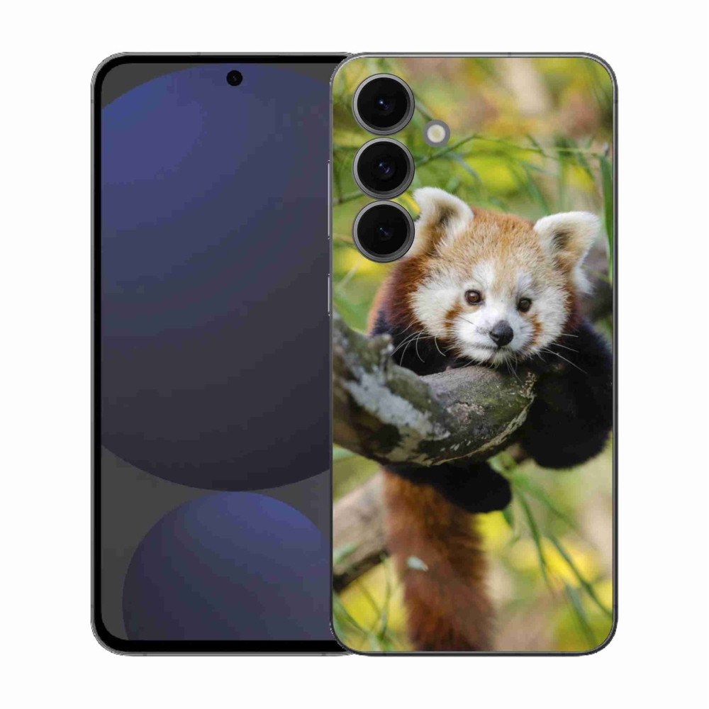 Zselés borítás mmCase Samsung Galaxy S25 FE - pandavörös