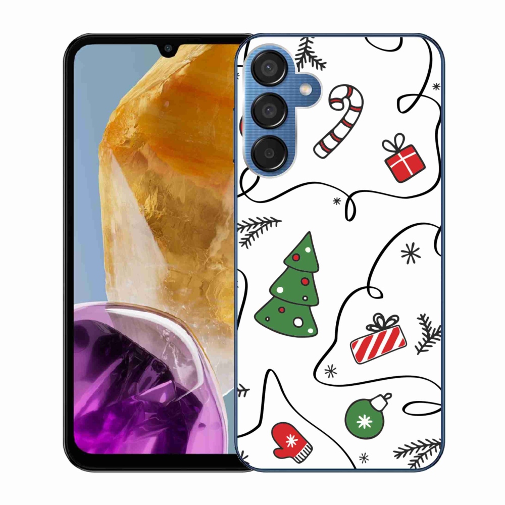 Gél borító mmCase Samsung Galaxy M15 5G - Karácsonyi motívumok