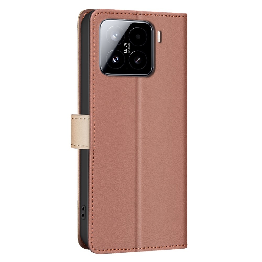 BNF DUO könyvtáska Xiaomi 15-öshöz - barna